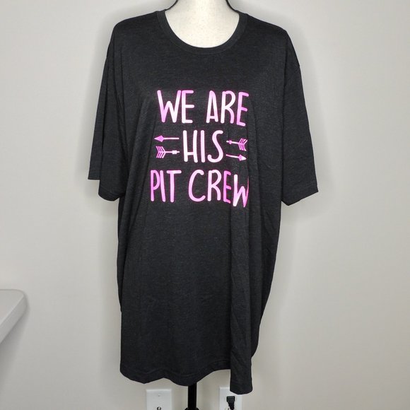 NWOT We Are His Pit Crew Tee - Picture 1 of 2